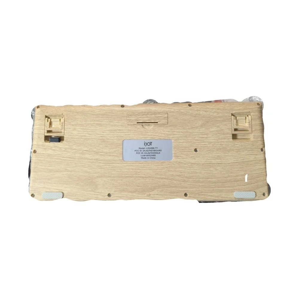 BbO iJoy Wireless Keyboard Wood Design w/ USB-A Receiver Open Box‎